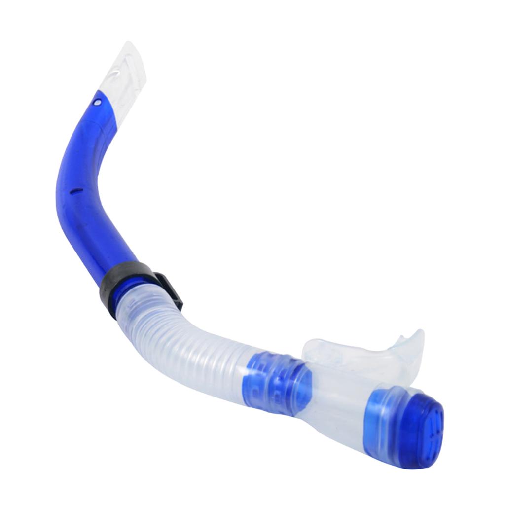 Diving Snorkeling Breathing Tube Professional Semi-Dry Scuba Tube  Blue