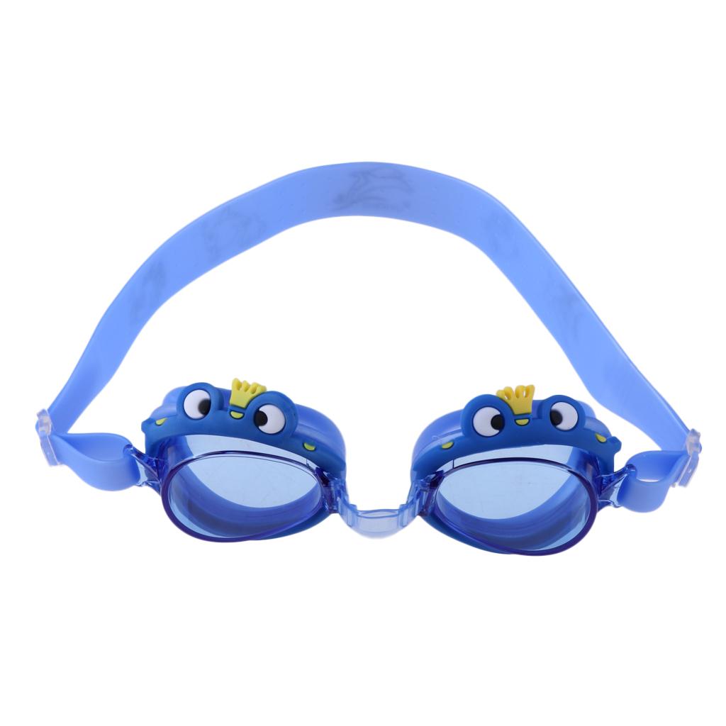 Kids Anti-Fog UV Protection Silicone Swimming Goggles Glasses Eyewear Blue