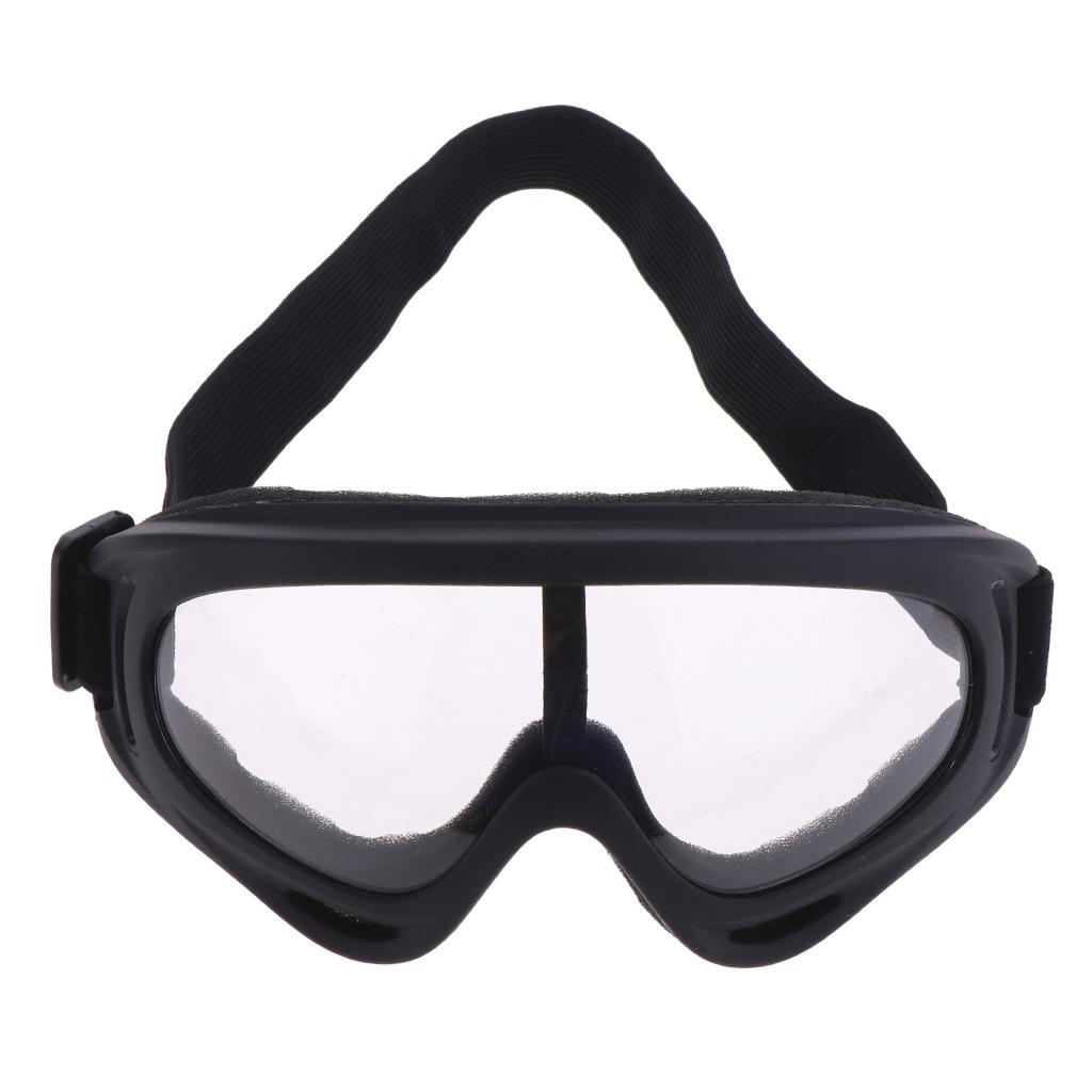 Motorcycle Outdoor Bicycle Racing Snow Ski Goggles Eyewears Transparent Lens