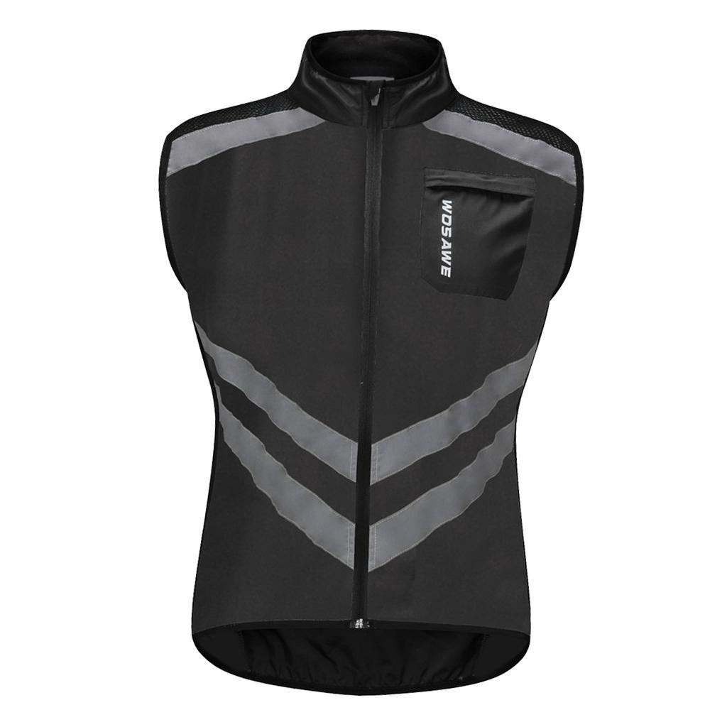 Coupe-vent sans manches gilet de sécurité réfléchissant coupe-vent pour