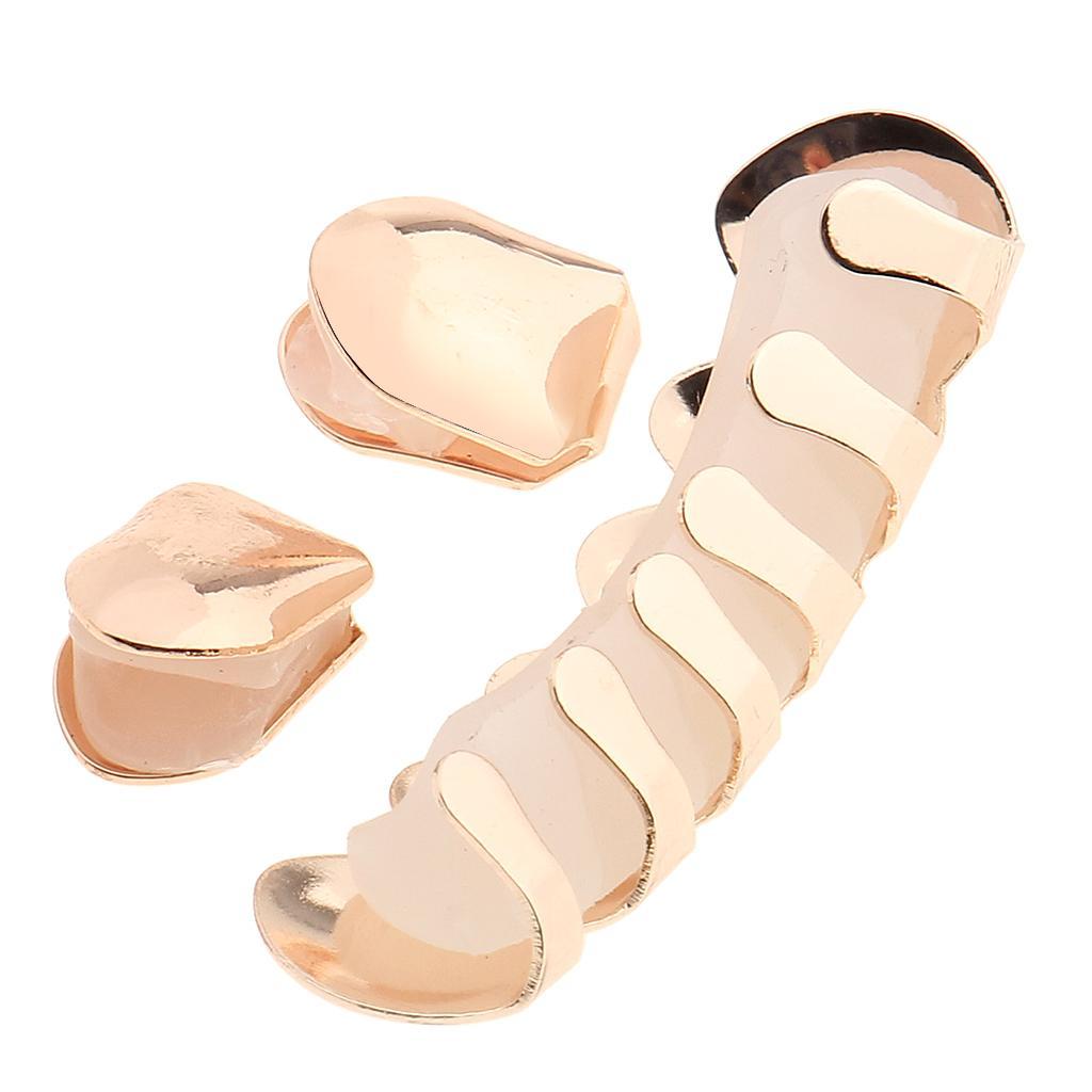 18k Plaqué Or Hip Hop Appareil Dentaire Amovible Qualité Pour Maquillage 1paire