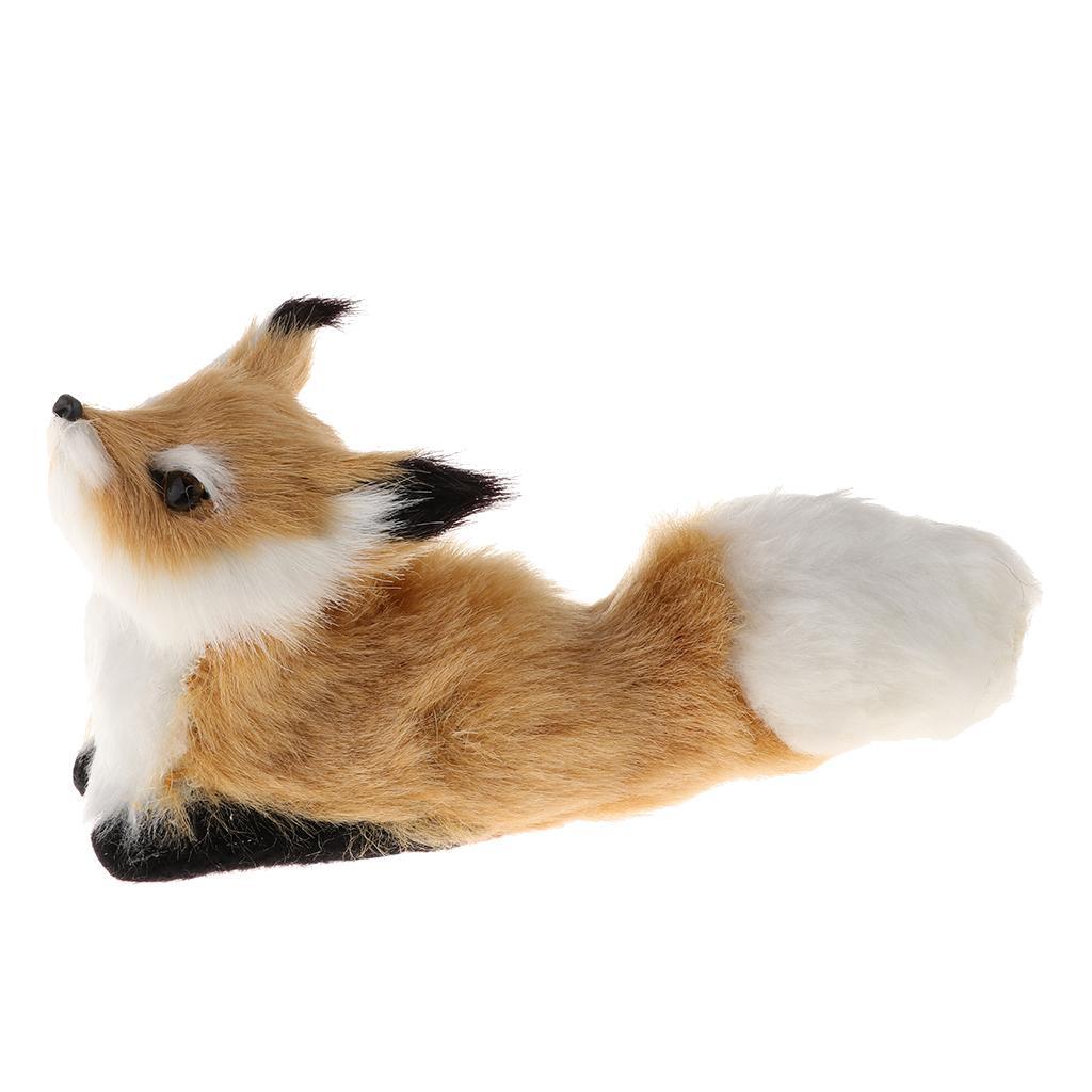 Simulation Brown Animal Plüschtier Mit Kunstfell Bequemes Kissen