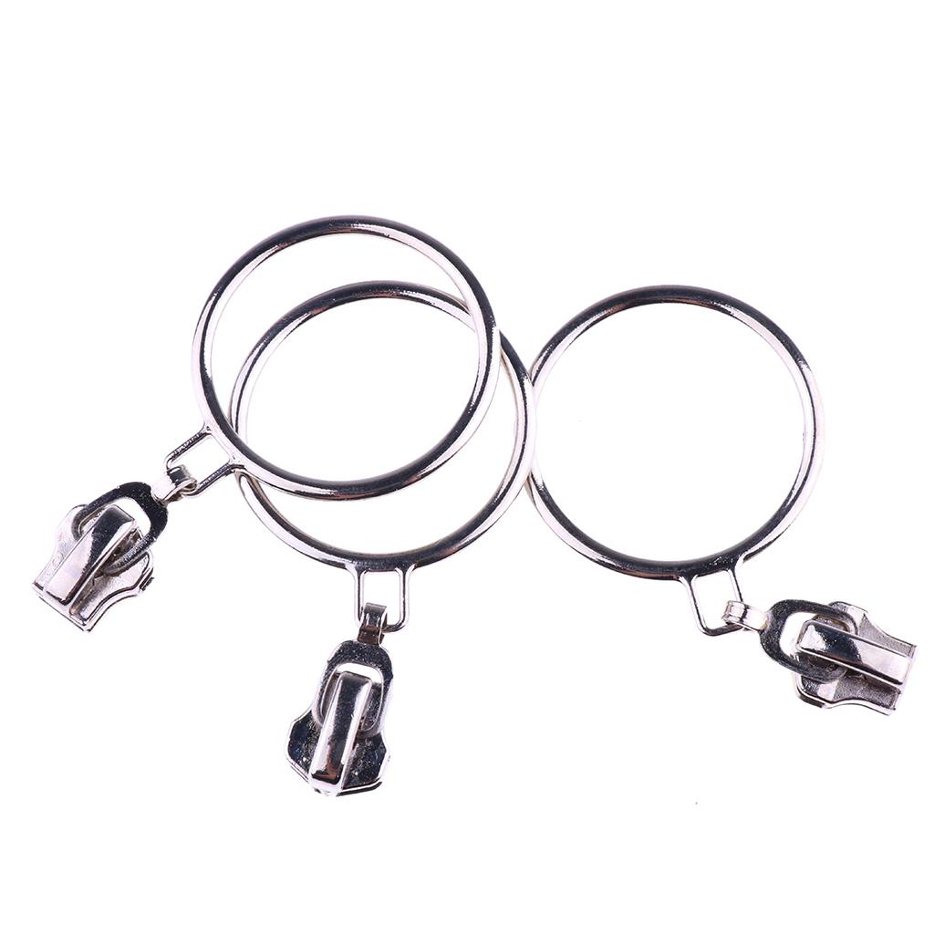 10pcs Metal Zip Puller/Zipper Pull Sliders Head Zipper Repair Kit Silver