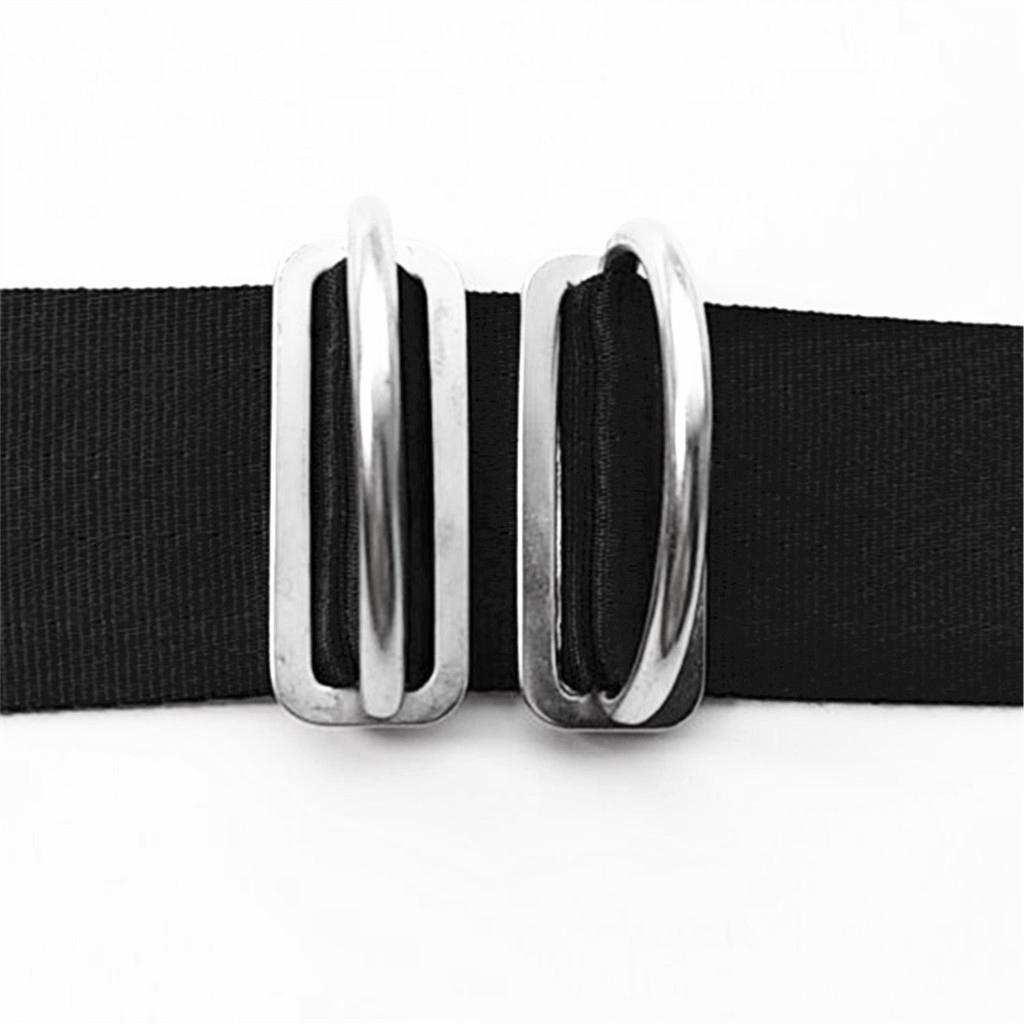 Edelstahl Schnalle mit D-Ring Gürtelschnalle Tauchggürtel Bleigürtel Schnalle