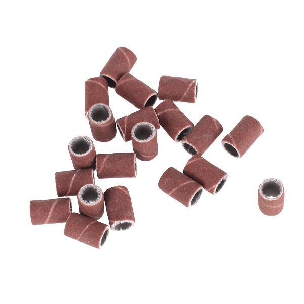 20Pcs 180 Grit Sanding Bands Replacement Bits for Nail Art Drill Machine