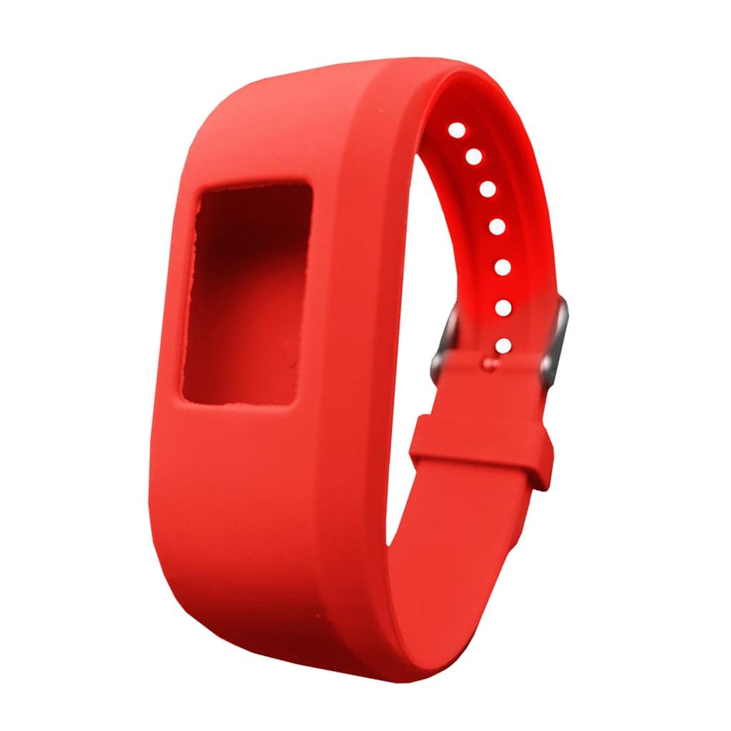 Wrist Band with Buckle Replacement Strap for Garmin Vivofit 3 Watch Red