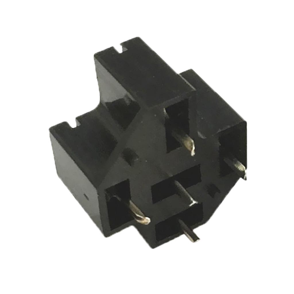 40A 5Pin SPDT PCB Board Mount Relay Socket Connector with Terminals