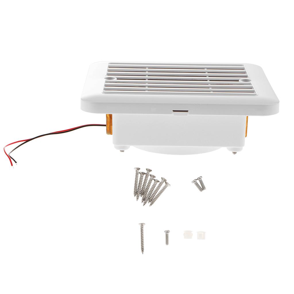 RV Caravan Motorhome Side Air Vent Ventilation Cooling Exhaust Fan White