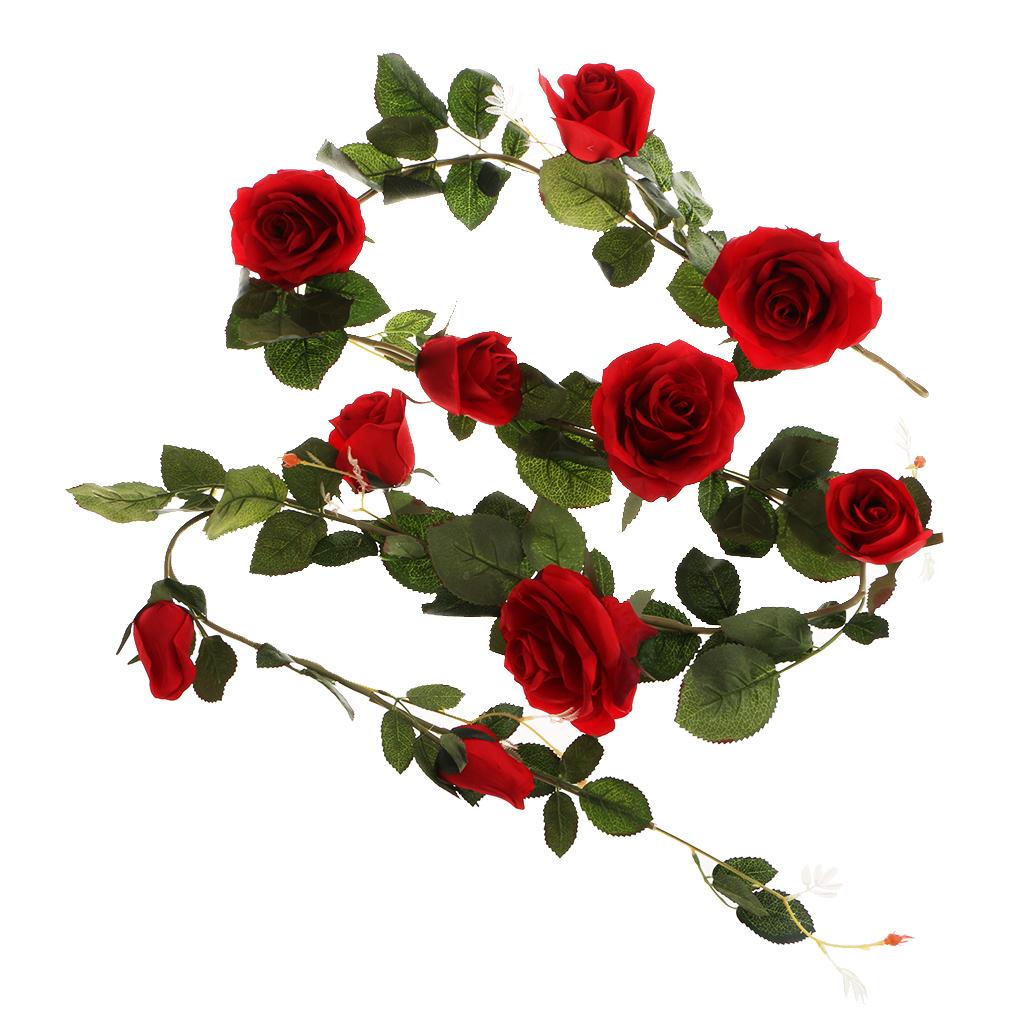 180cm Large Artificial Flowers Silk Rose Wedding Party Decoration Red