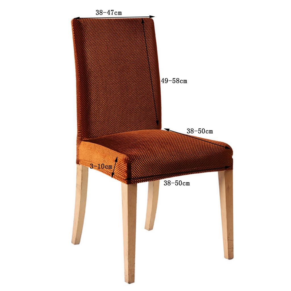 Stretch Dining Room Chair Seat Cover Slipcover Stool Protector Brown