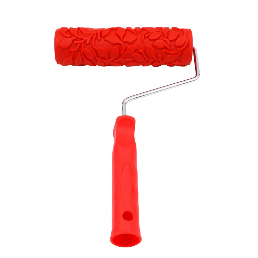7-Inch Assorted Embossed Pattern Painting Roller with Plastic Handle 11