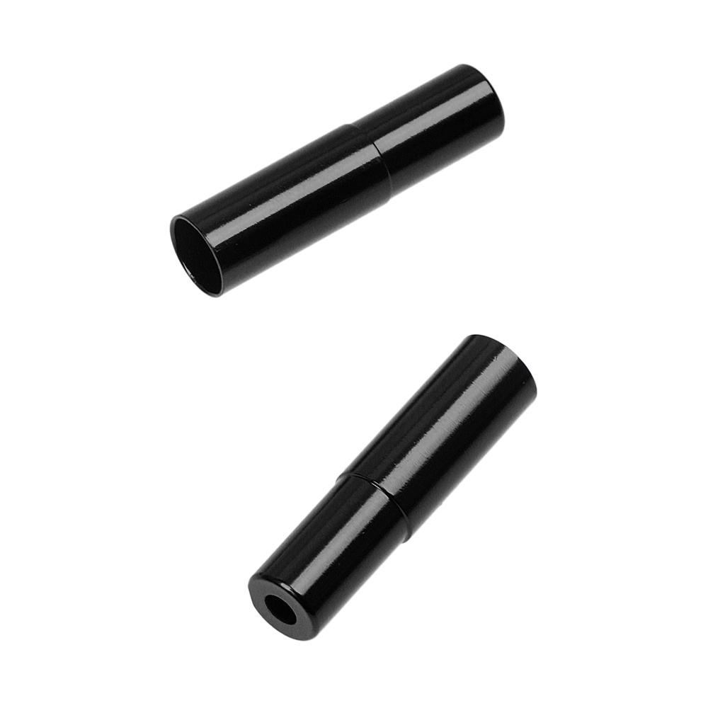 Pack of 10 Bicycle Brake Gear Aluminum Alloy Housing Ferrule Cap Black