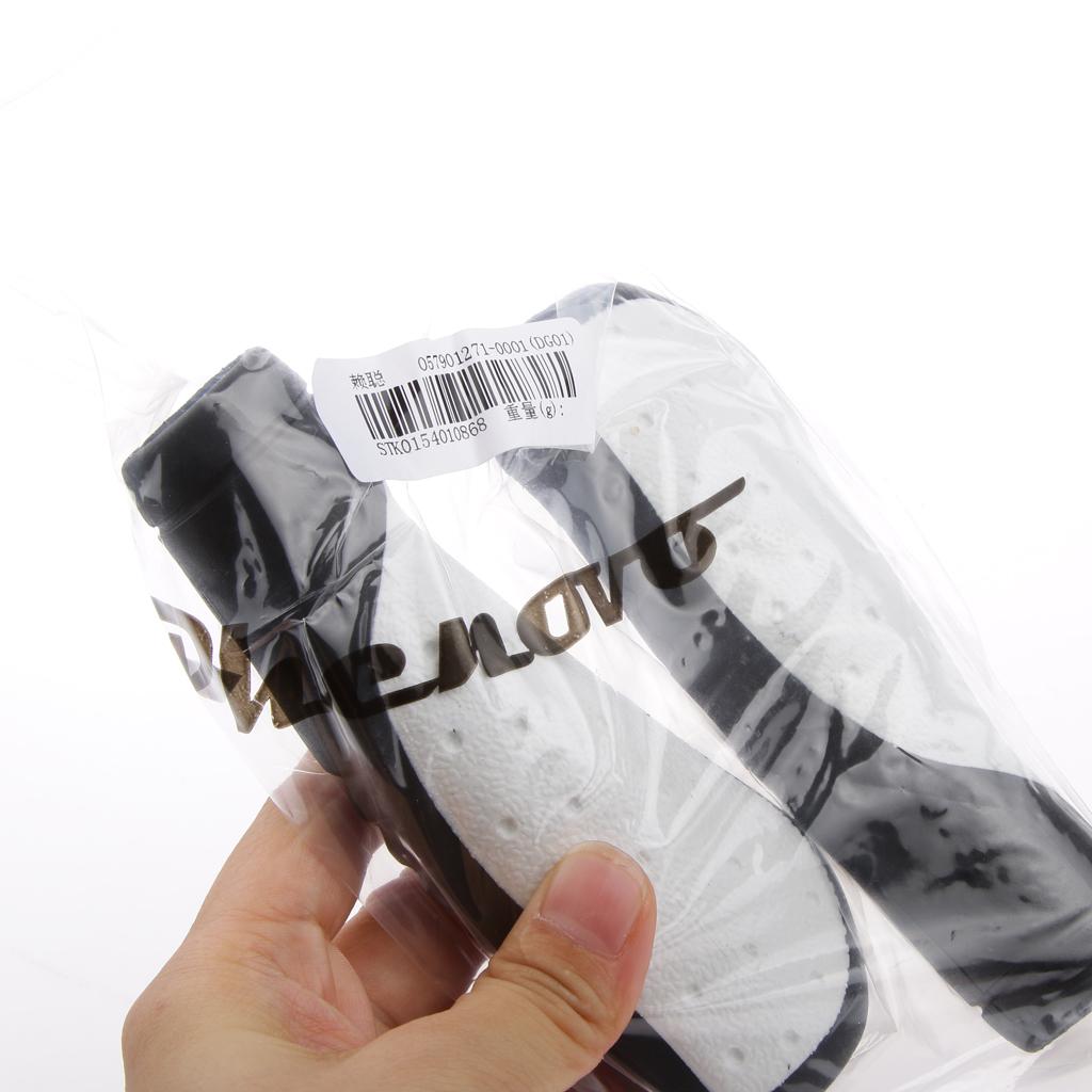 Mountain Bike Bicycle Handlebar Soft Rubber Bar Grips Cover Black + White