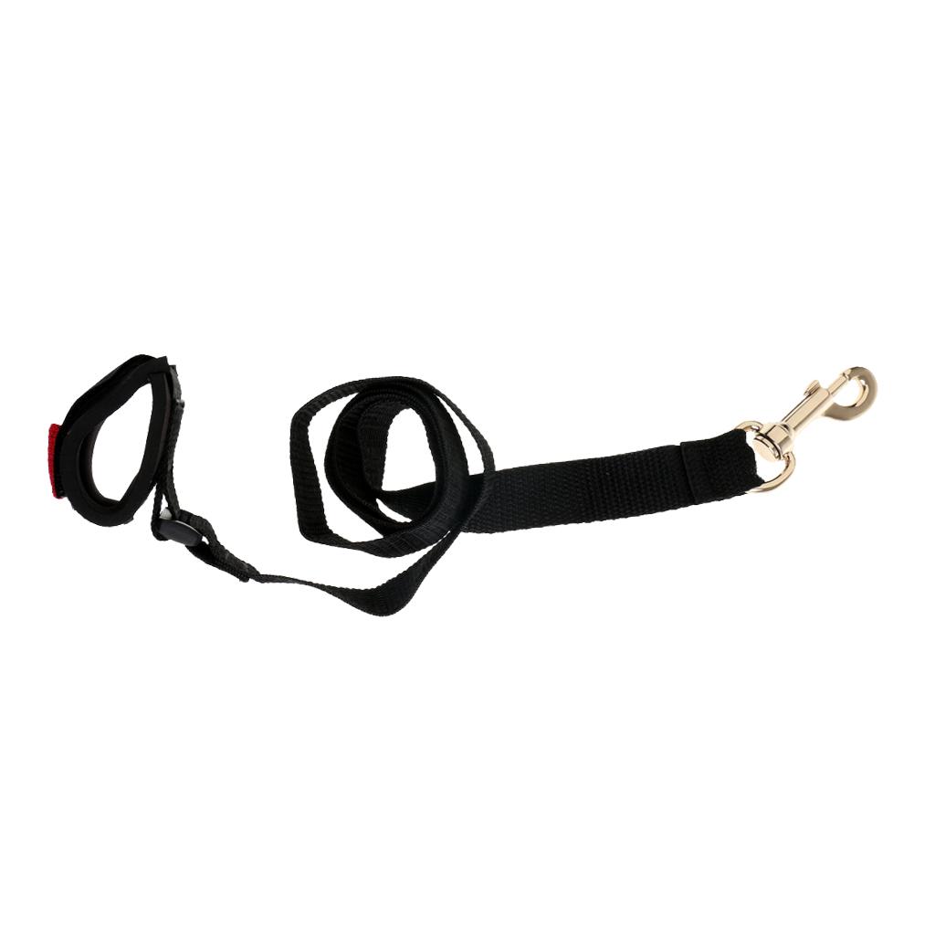 Kayak Canoe Small Boat Paddle Leash Retainer Lanyard Security Line Black