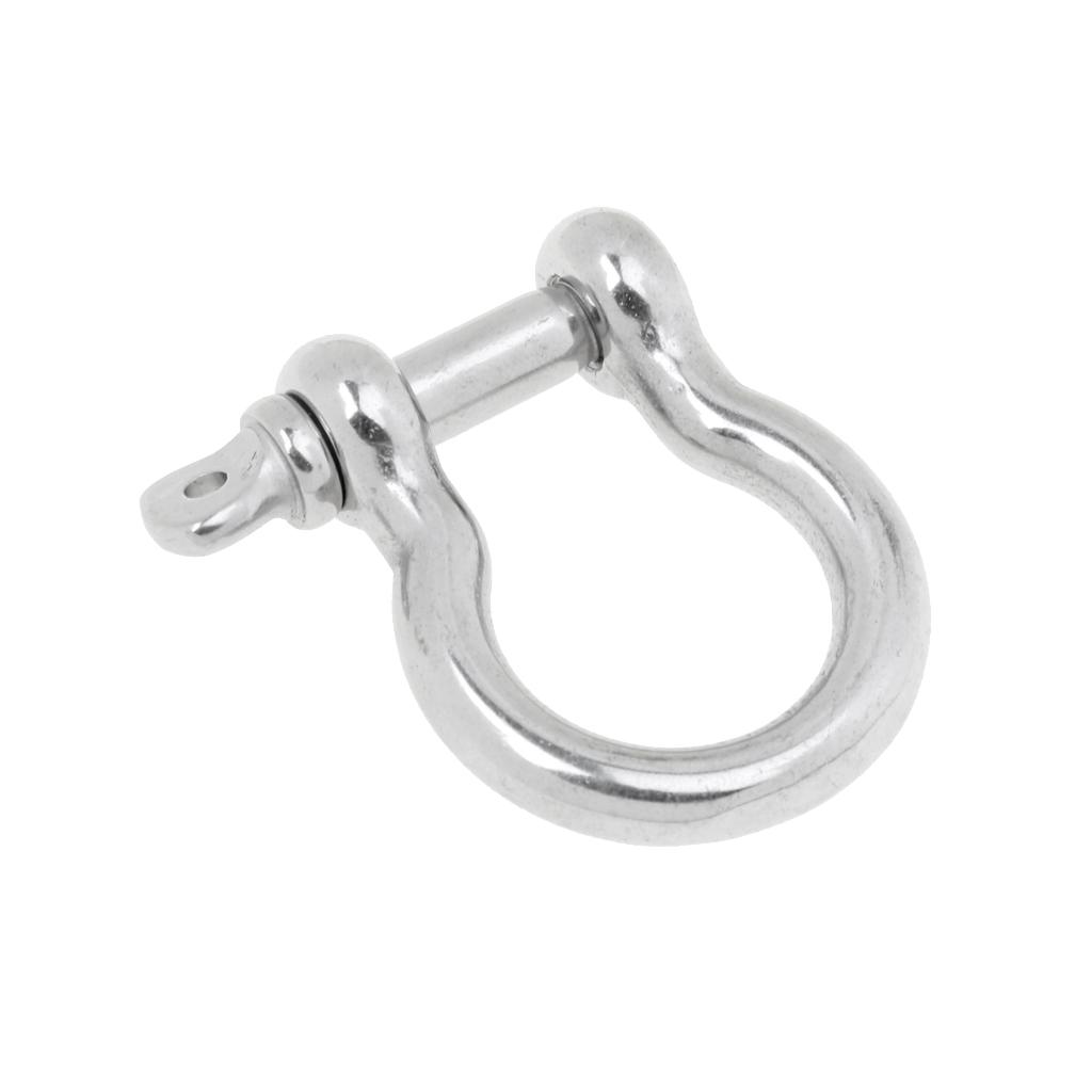 Marine Boat Chain Rigging Bow Shackle Captive Pin 304 Stainless Steel 6mm