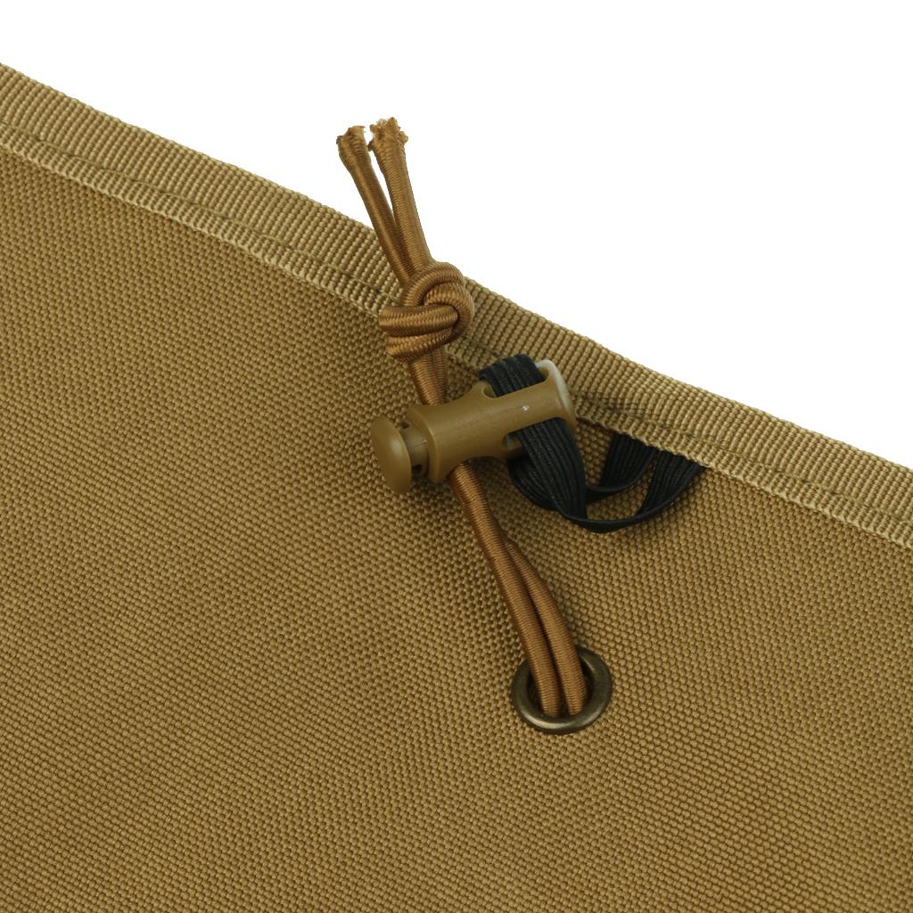Tactical Folding Dump Bag Nylon MOLLE Belt Pouch Drop Mag Coyote Tan