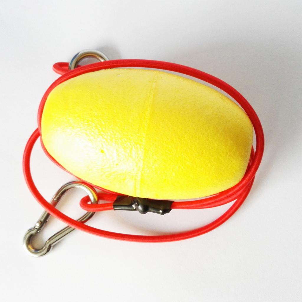 Kayak Tow Throw Line Floating Accessory Leash Yellow + Red