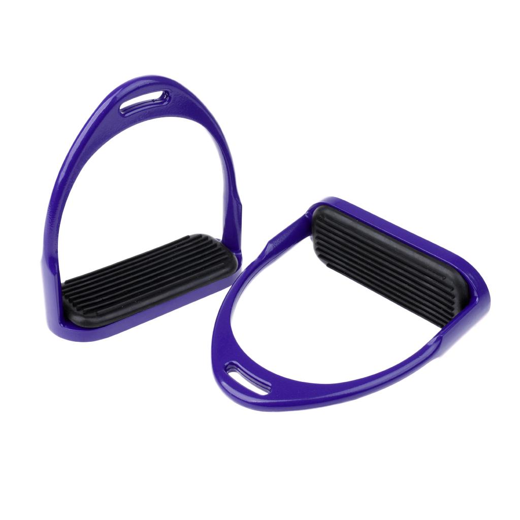 Stirrup Horse Riding Equestrian Lightweight Aluminum Stirrups Purple