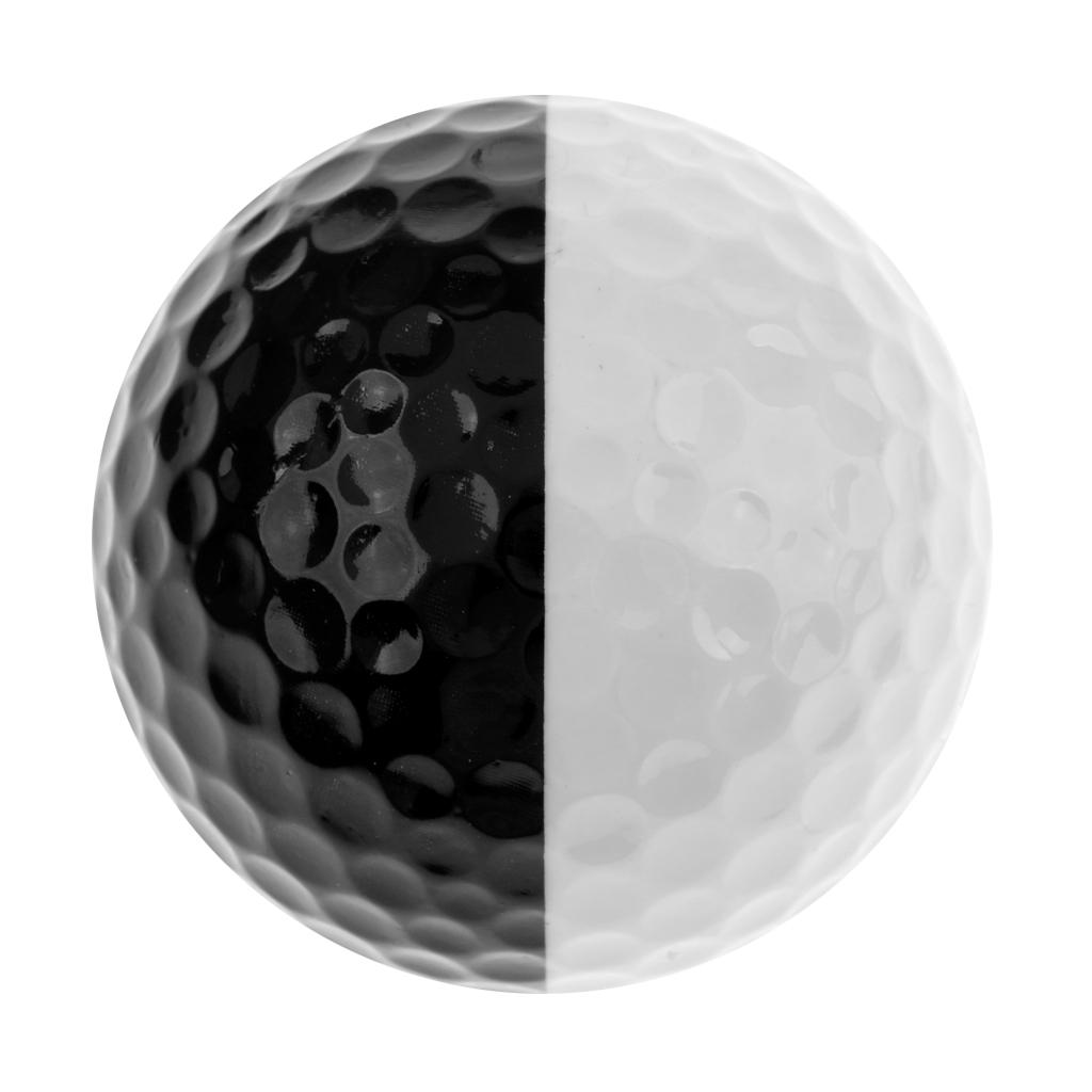 Professional Golf Ball - 42.6mm Soft Rubber Balls - Black & White