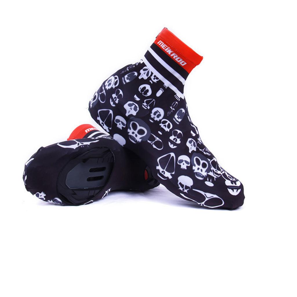 Cycling Shoe Covers Mountain MTB Bike Bicycle Zipper Overshoes XL Red Black