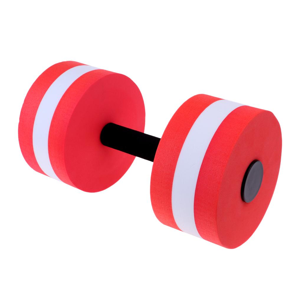 1 Piece Water Resistance Aquatic Exercise Dumbells For Water Aerobics - Red