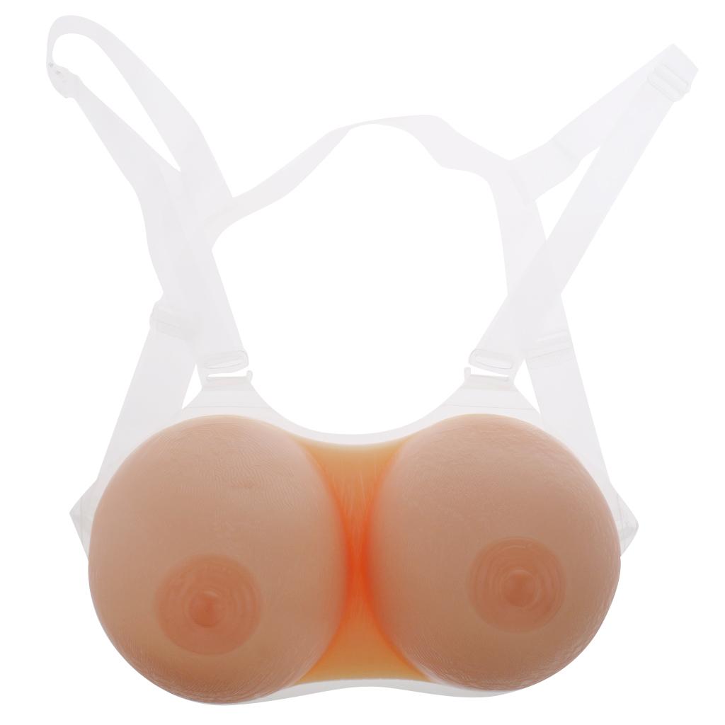 600g/pair Silicone Fake Breast For Crossdresser Enhancer Boobs Strap-On