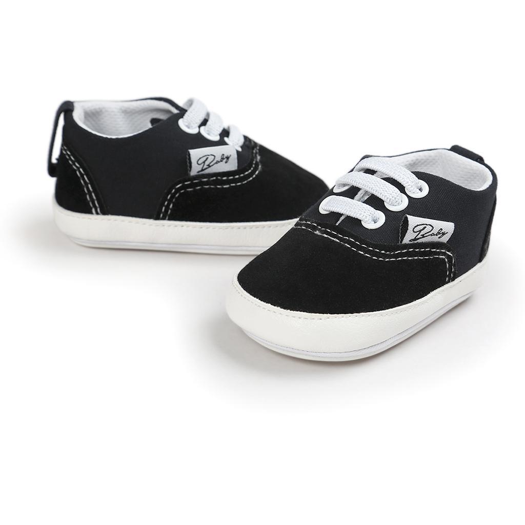 Baby Infant Antislip Canvas Shoes Toddler Sneaker Kickers First Walking Shoes