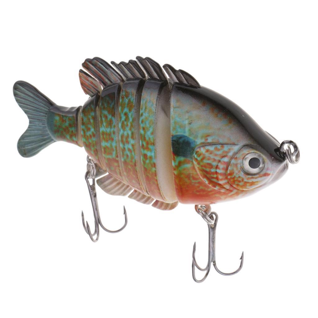 Details about / 6 Sections Sinking Lure Crankbaits Artificial Hard Bait Bionics Fishing Lure