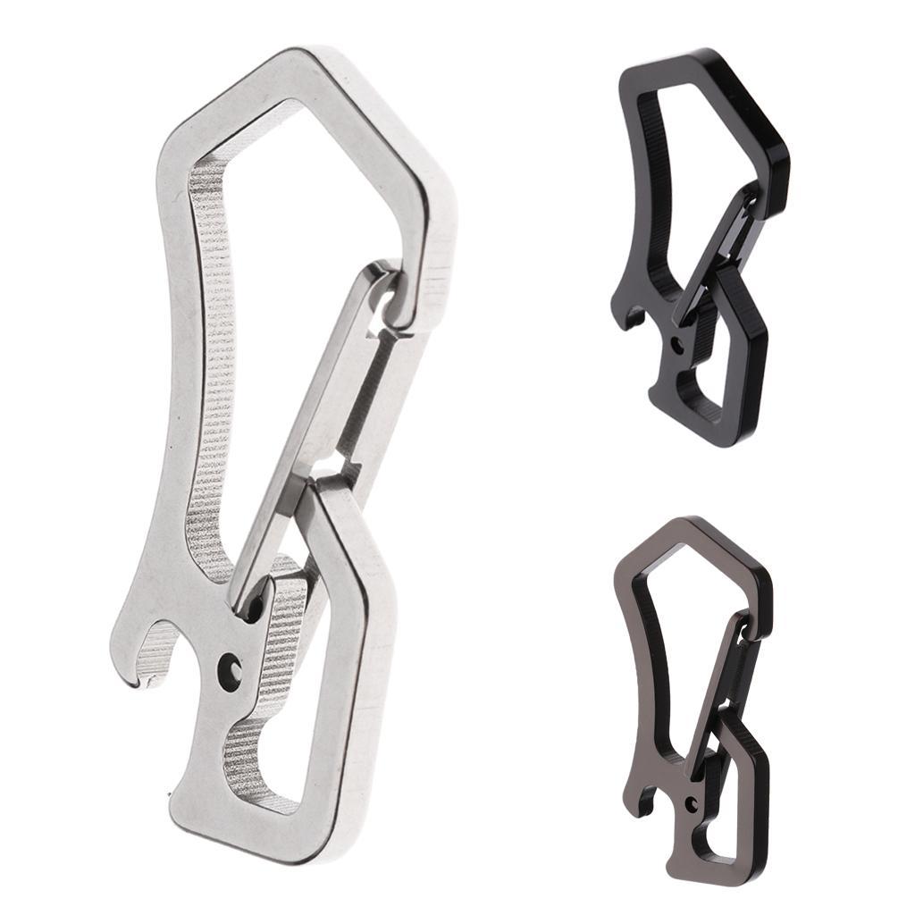 Anti verlorene Karabiner Clip Flaschenöffner Keychain Outdoor Hängende