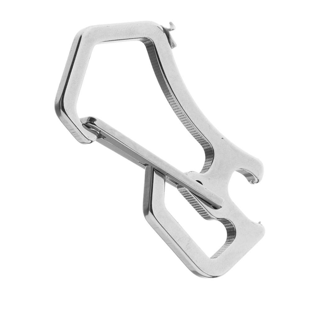 Anti verlorene Karabiner Clip Flaschenöffner Keychain Outdoor Hängende