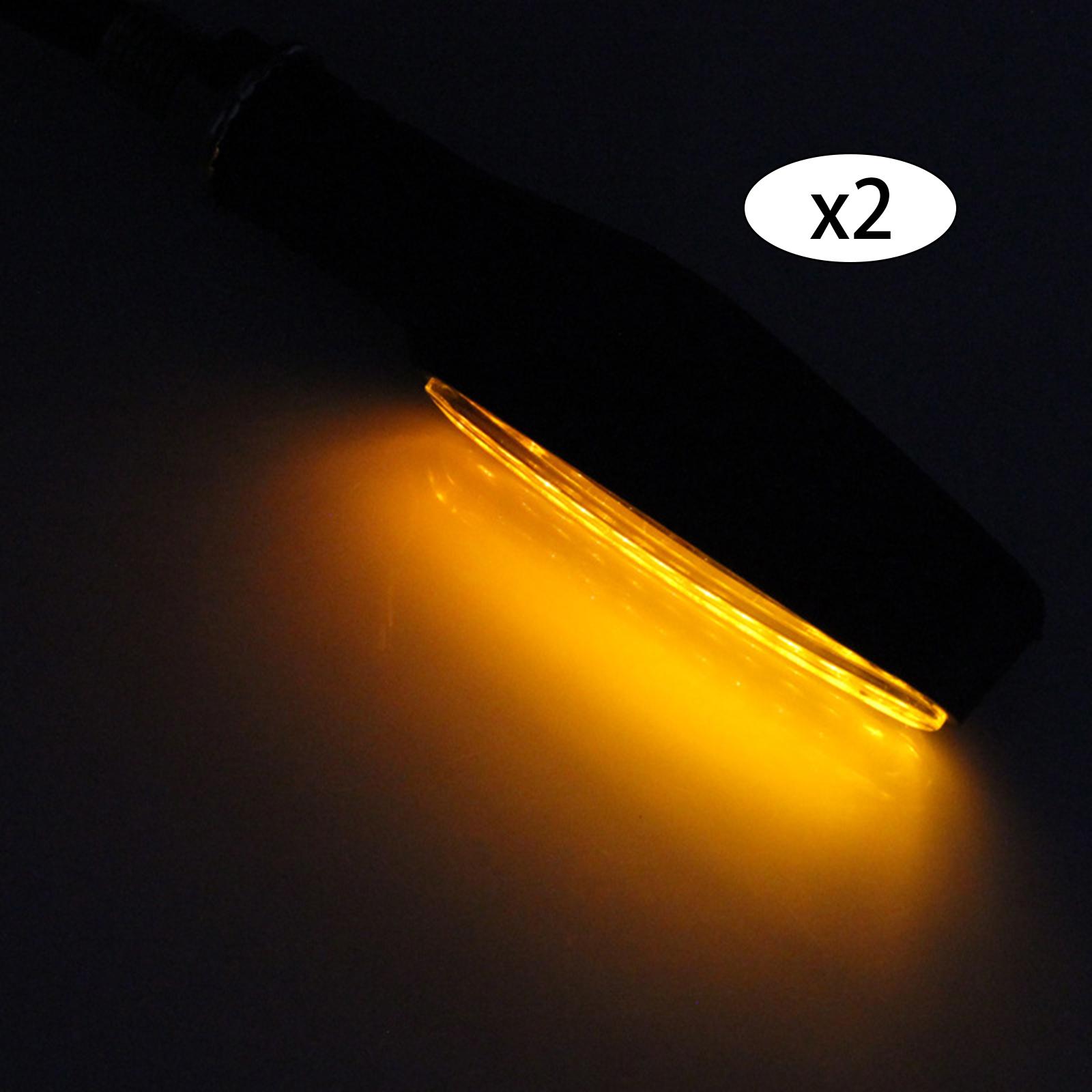 2pcs Universal Motorcycle 12LED Turn Signal Light Blinker Indicator