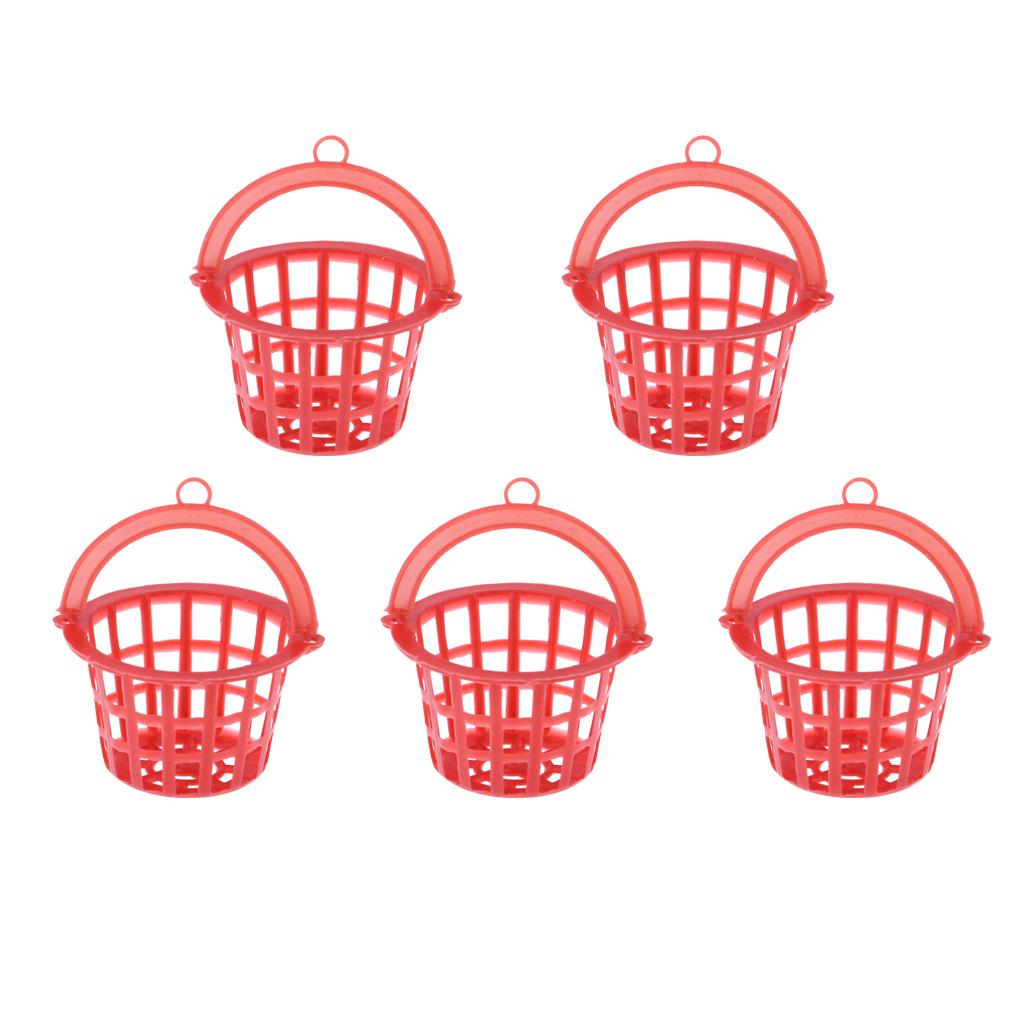 1/12 Dollhouse Miniature Accessories Plastic Mesh Basket Rooms Items