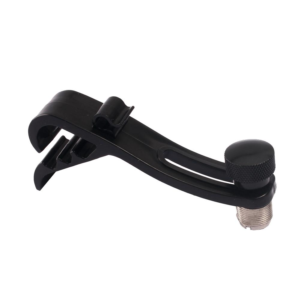 Shockproof Mount Kit Microphone Clamp Clip Holder Stand for Musical Black