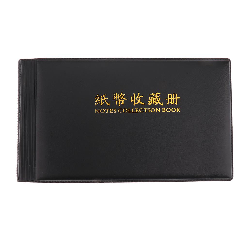 Banknote Currency Collection Album Paper Money Pocket Holders 30 Pages