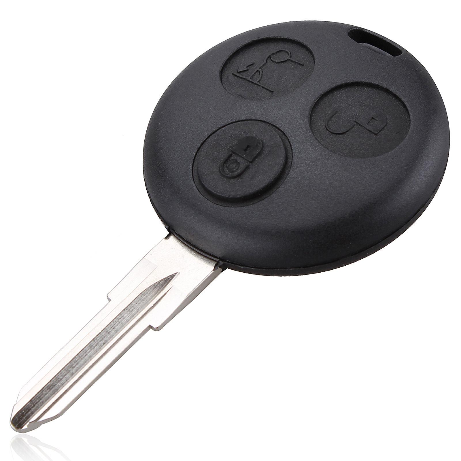 Remote Key Shell Replace for SMART Fortwo 3 Button Fob Mercedes Benz Case