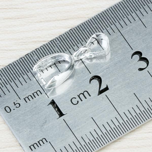 20pcs Silver Plate Pendant Pinch Bails 16mm