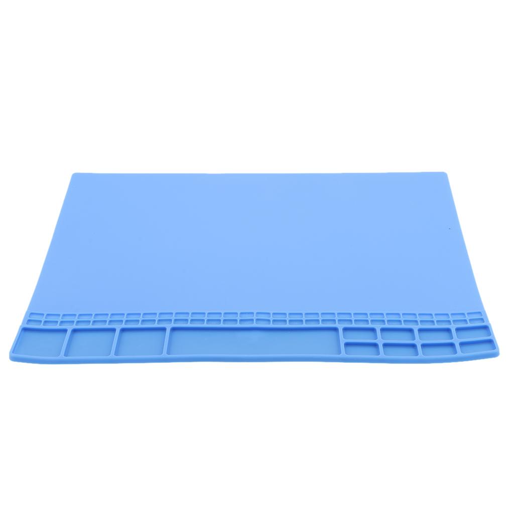Magnetic Silicone Heat Mat Repair Kit Maintenance Desk Soldering Pad  Blue