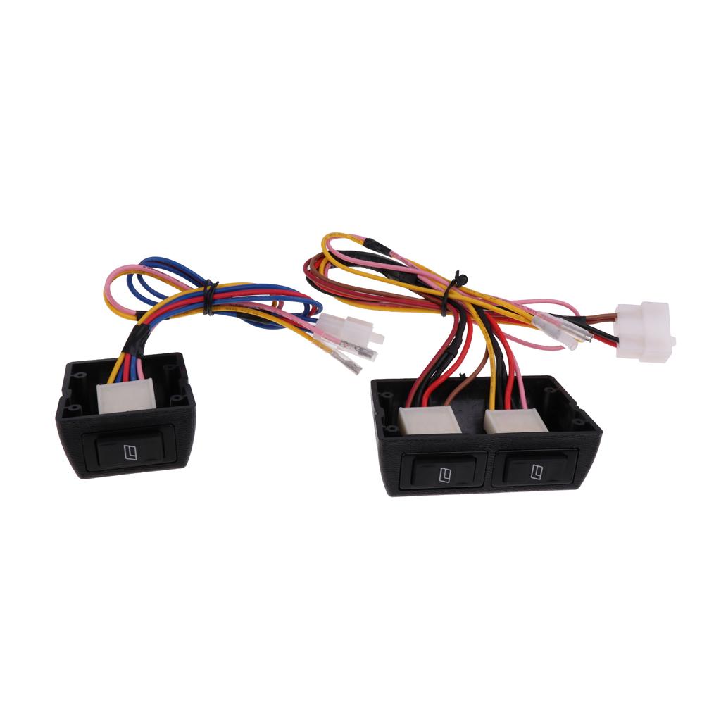 3 Pieces Car Electric Power Window Master Control Switch Wiring Harness