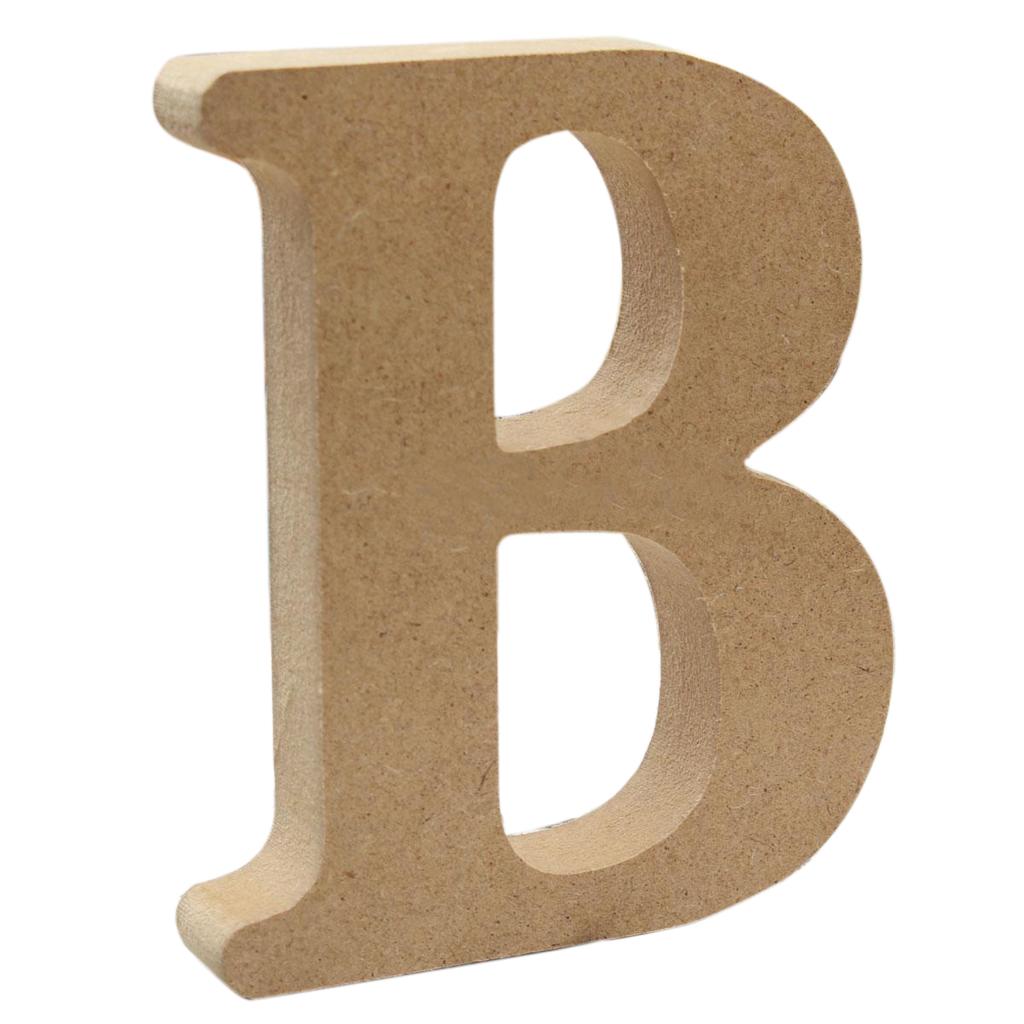 Wooden Alphabet Craft Letter Plaque Wall Hanging Wedding Nursery Decor B