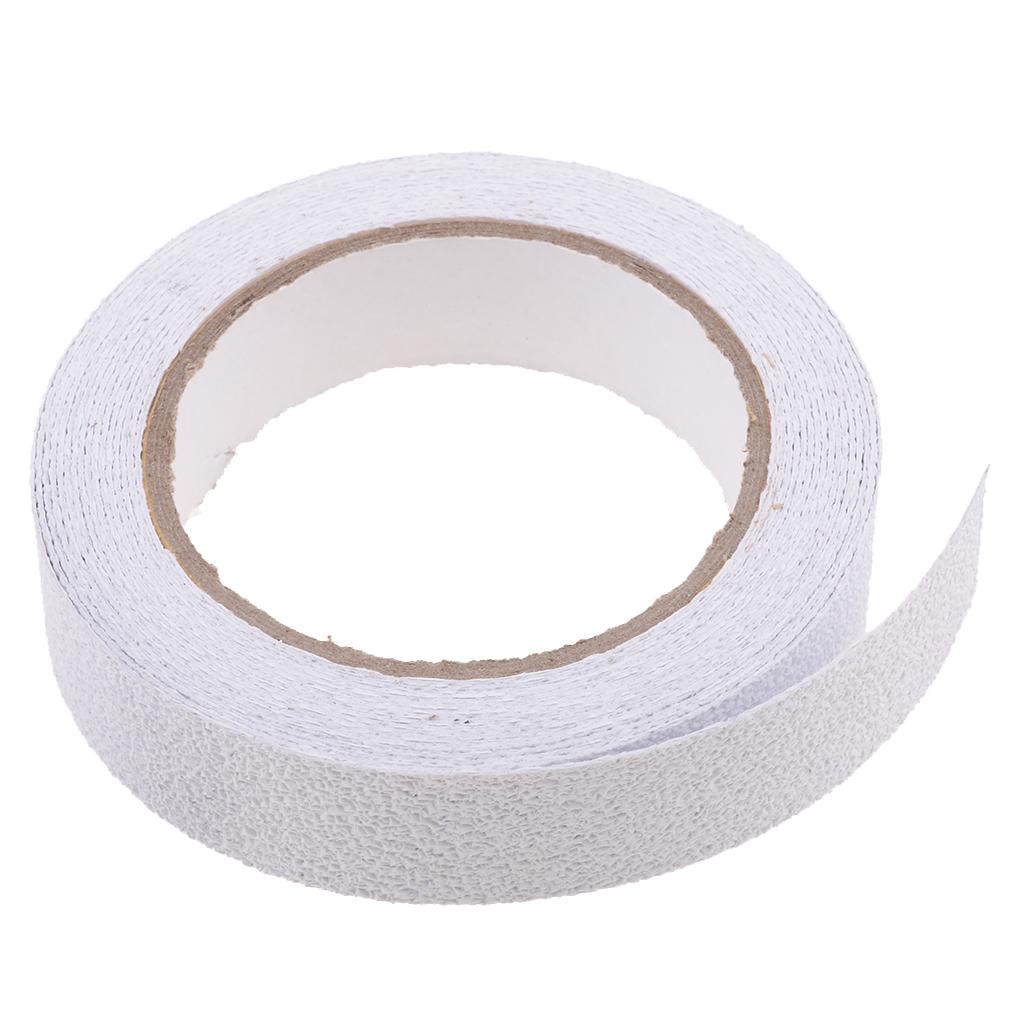 Safety Anti Slip Tapes Stairs Bath Stripes Warning Stickers White 5mx25mm