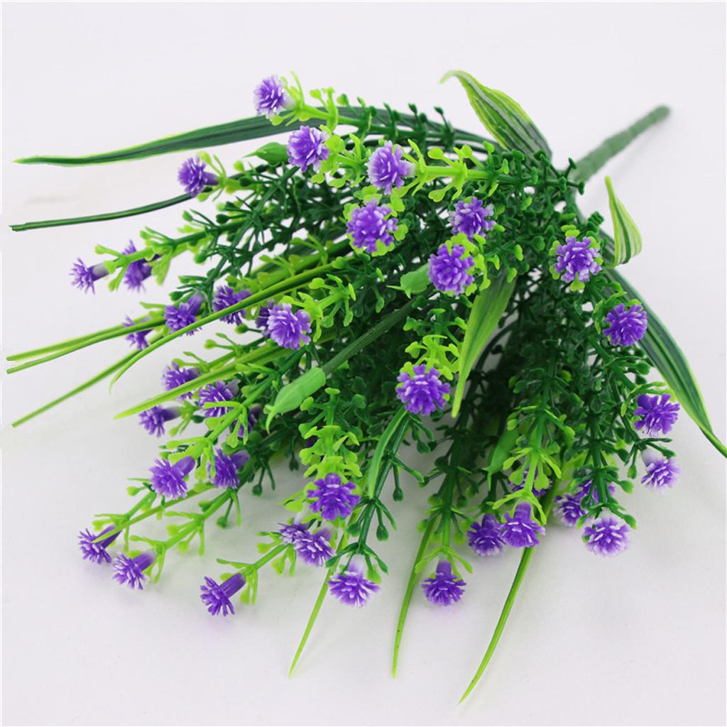 Artificial Plastic Simulation Gypsophila Flower Home Wedding Decor Purple