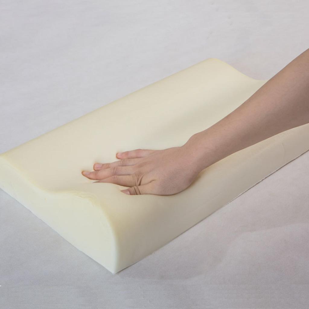 Bamboo Fiber Slow Rebound Memory Foam Pillow Neck Fatigue Relief 50x30x10cm