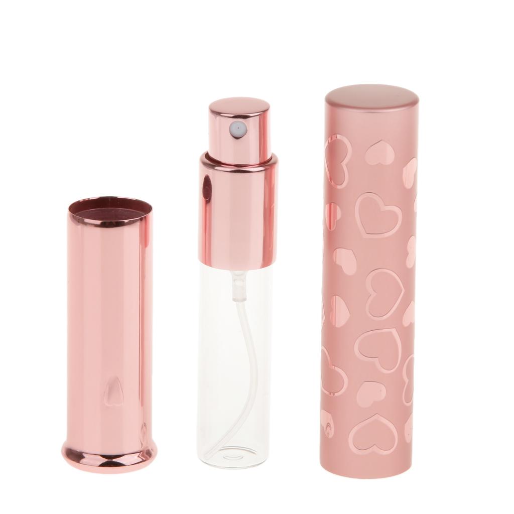 Portable 7ml Refill Perfume Atomizer Empty Bottle Pump Scent Spray-Pink