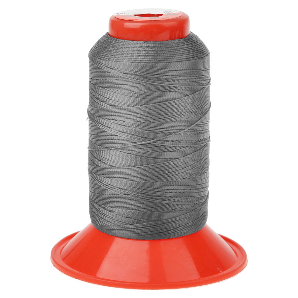 500 Meters Strong Bonded Nylon Tent Backpack Sewing Thread Cord  Dark Gray