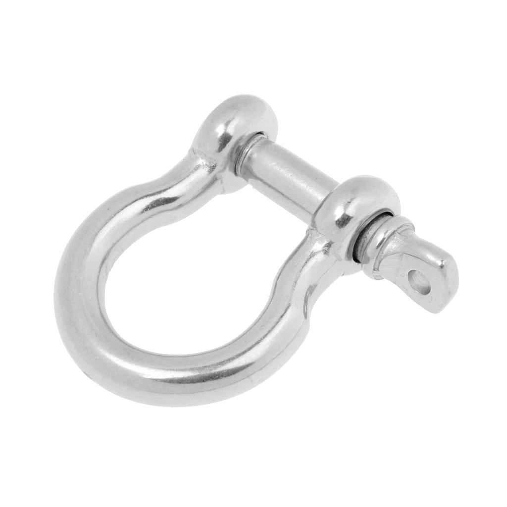 Marine Boat Captive Pin Chain Rigging Bow Shackle 304 Stainless Steel 8mm