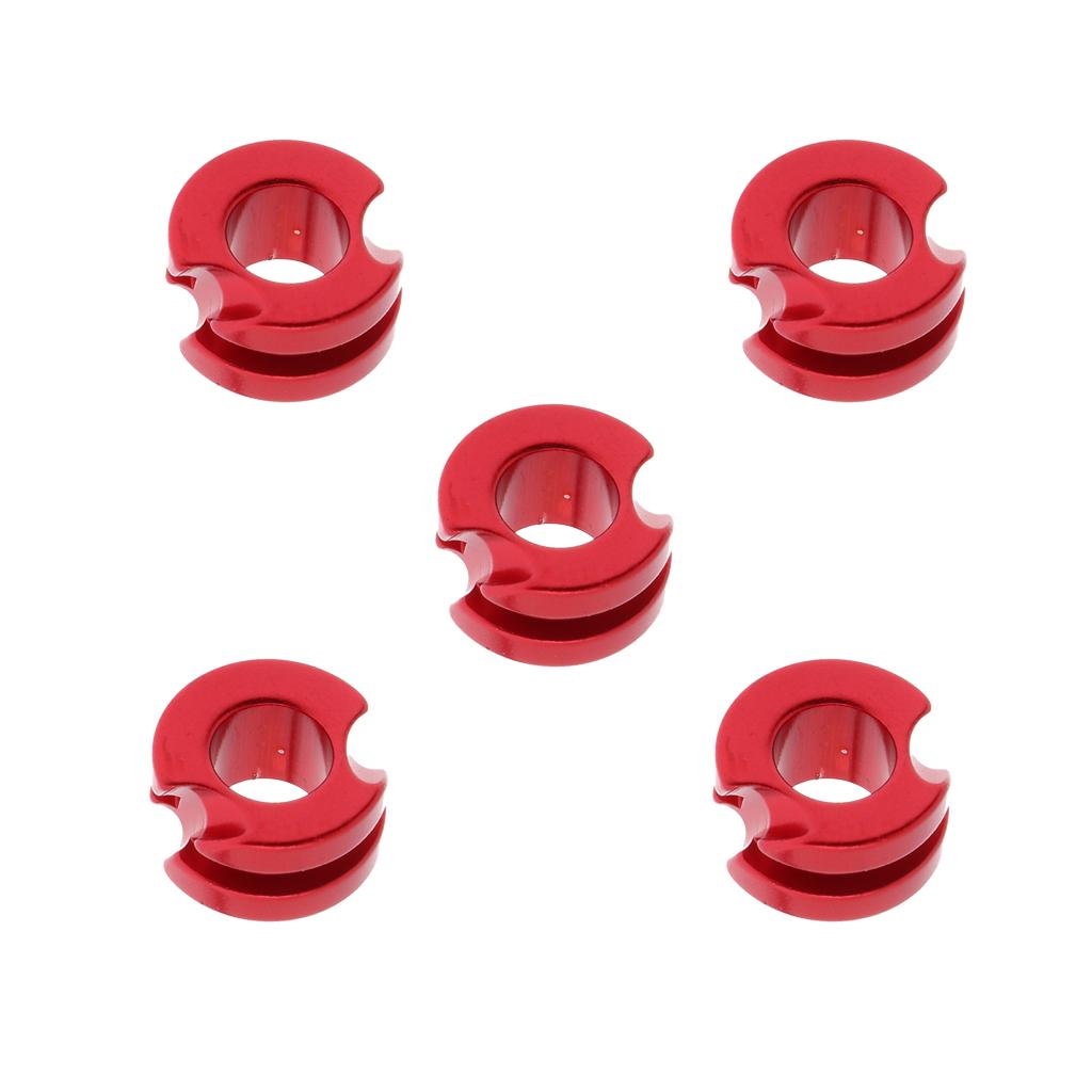 5 Pieces Archery Aluminium Peep Sight for Compound Bow Hunting 3/16inch  Red