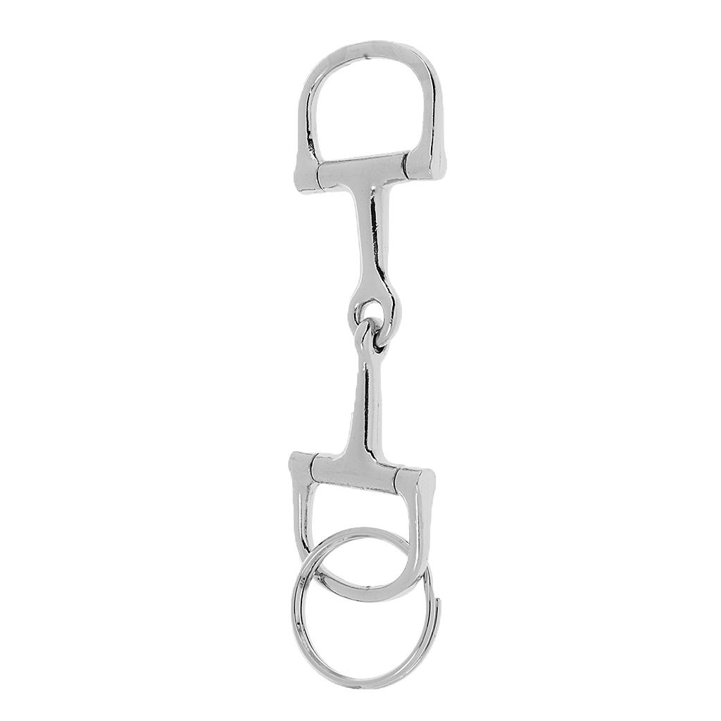 Zinc Alloy Novelty Horseshoe Keychain Key Ring  Keys Holder Silver B