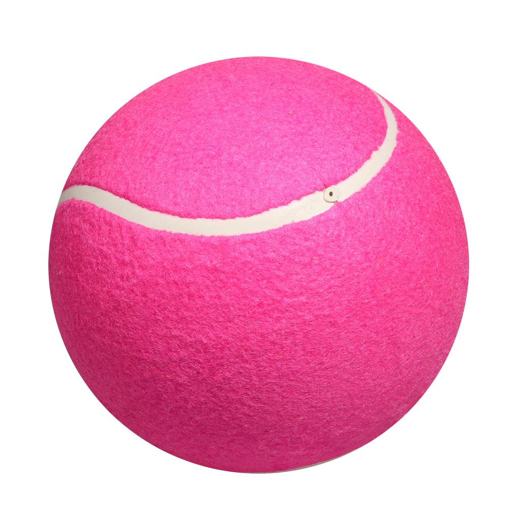 8" Big Inflatable Tennis Ball Toy for Children Adult Pet Dog Puppy Cat, Pink