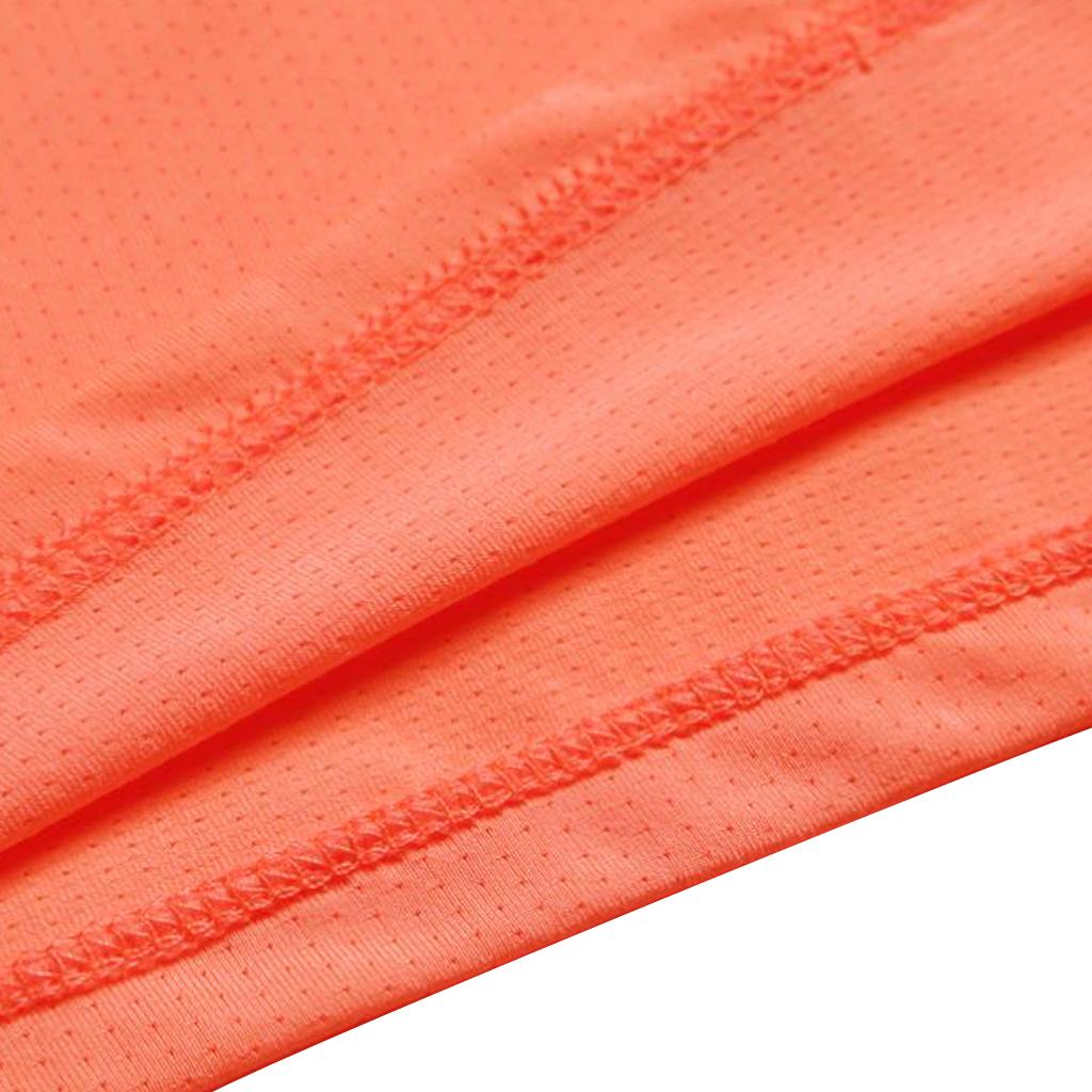 Women Sports Vest Fitness Gym Stretch Sleeveless Shirts orange L