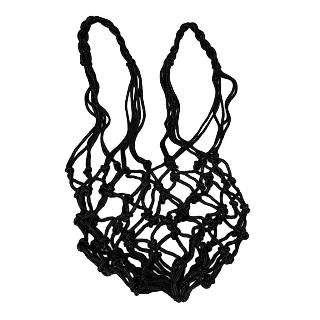 Mesh Sports Ball Bag Carrier for Volleyball Basketball Football Black